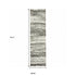 2' X 8' Gold And Slate Abstract Runner Rug